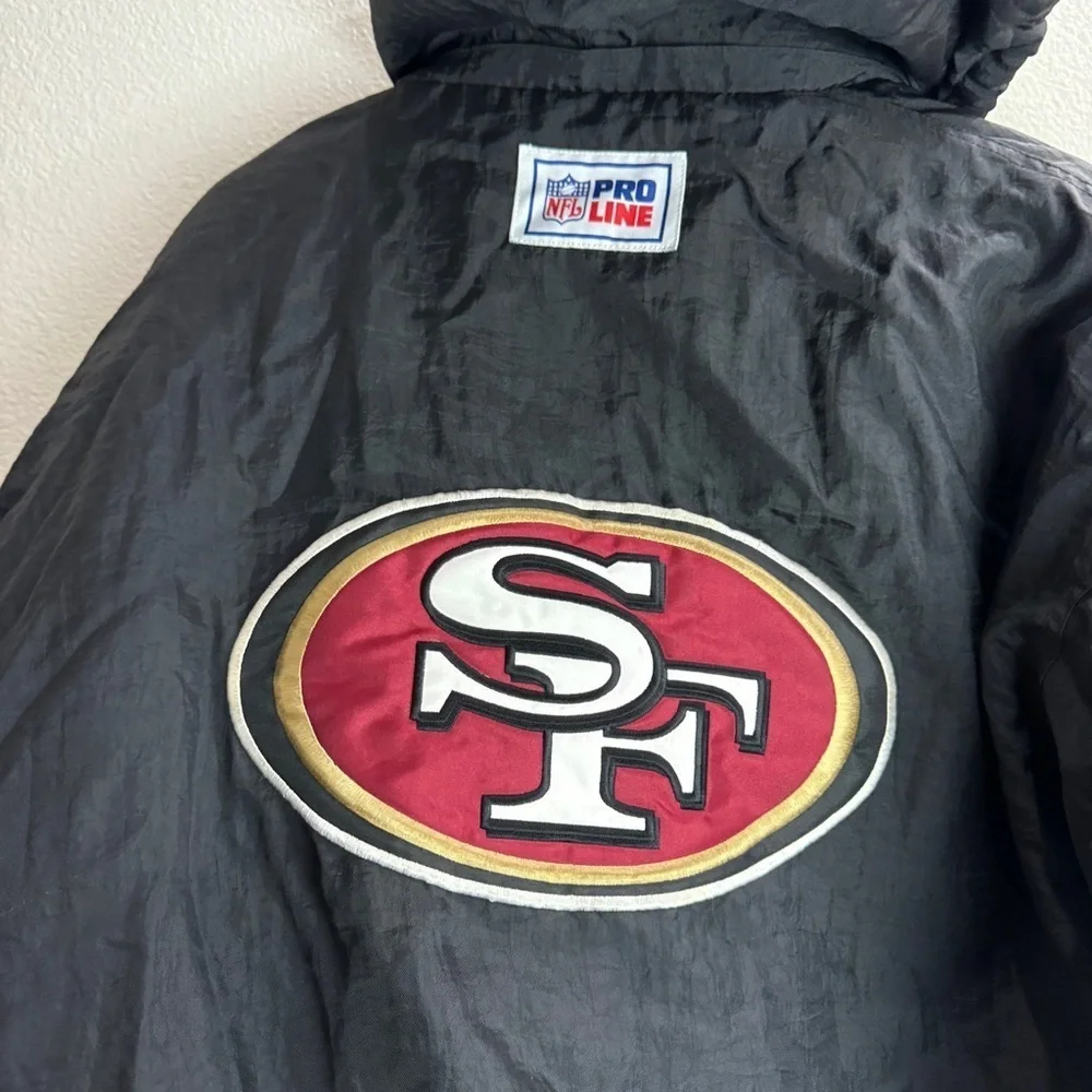 Pro Line Reebok San Francisco 49ers Jacket Size XL Vintage